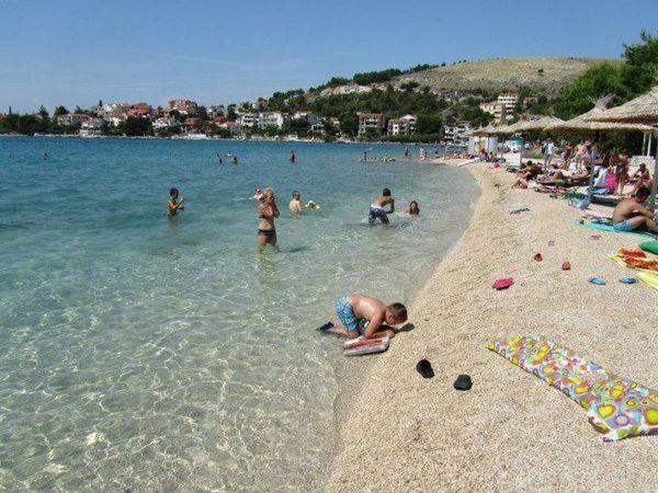 Braco Apartments By The Sea With A Sea View Zaboric Eksteriør bilde