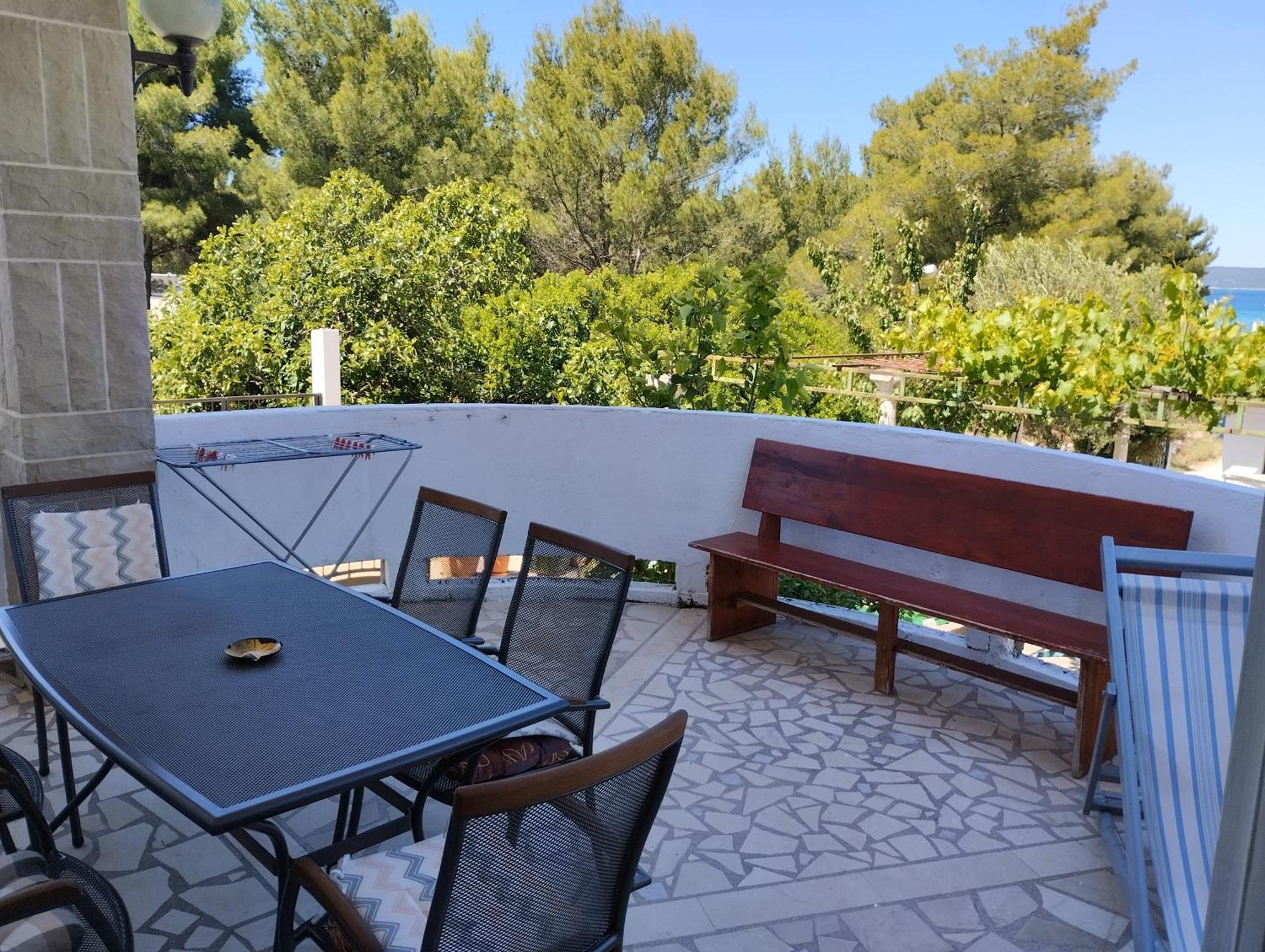 Braco Apartments By The Sea With A Sea View Zaboric Eksteriør bilde